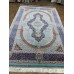 Иранский ковер QUM Silk 10002 Бирюзовый - фото №6
